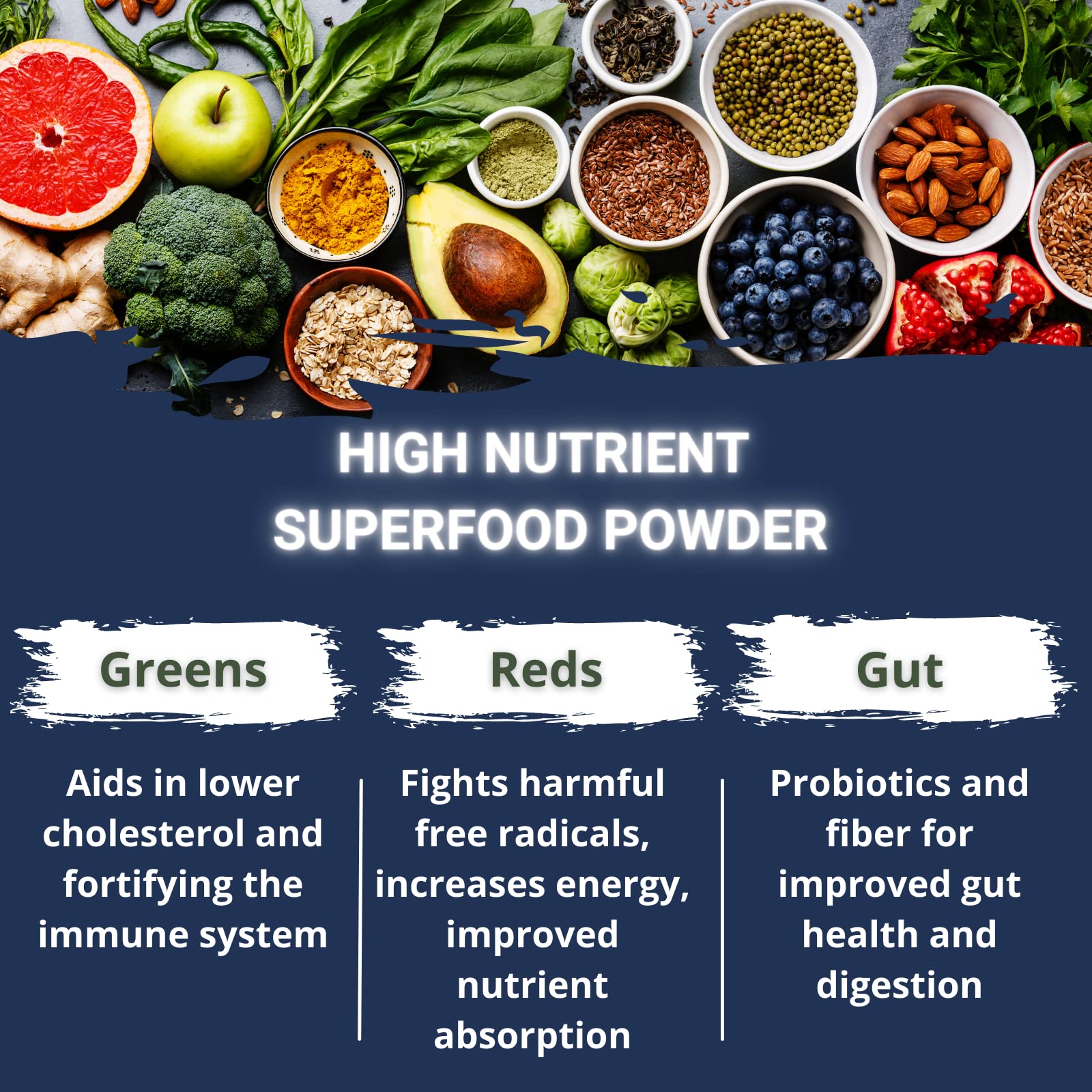 Gaspari Nutrition Greens & Reds aporta fibra y probióticos para salud digestiva.