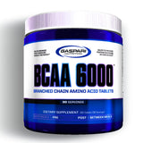 Gaspari Nutrition AminoMax8000 botella, apoyo a la recuperación muscular tras entreno intenso.