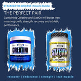 Gaspari Creatina Monohidrato, envase compacto para llevar al gimnasio.