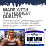 Gaspari Nutrition Glutamina: se mezcla fácilmente en agua o batido.