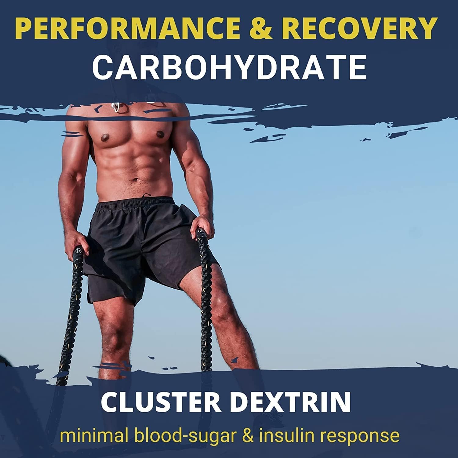 Gaspari Glycofuse: etiqueta clara con ingredientes clave y valores.