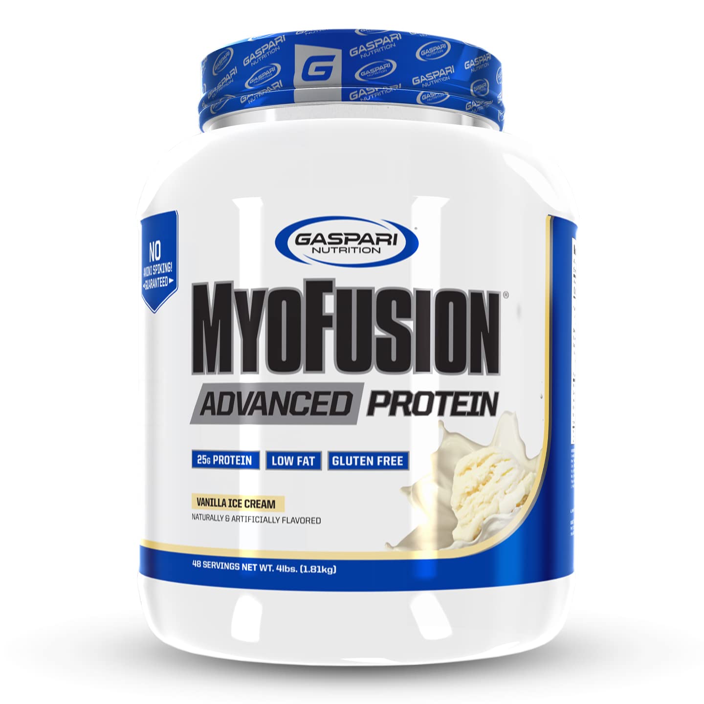 Gaspari Nutrition Myofusion Advanced Protein envase 4 lb, ideal para entrenamiento diario
