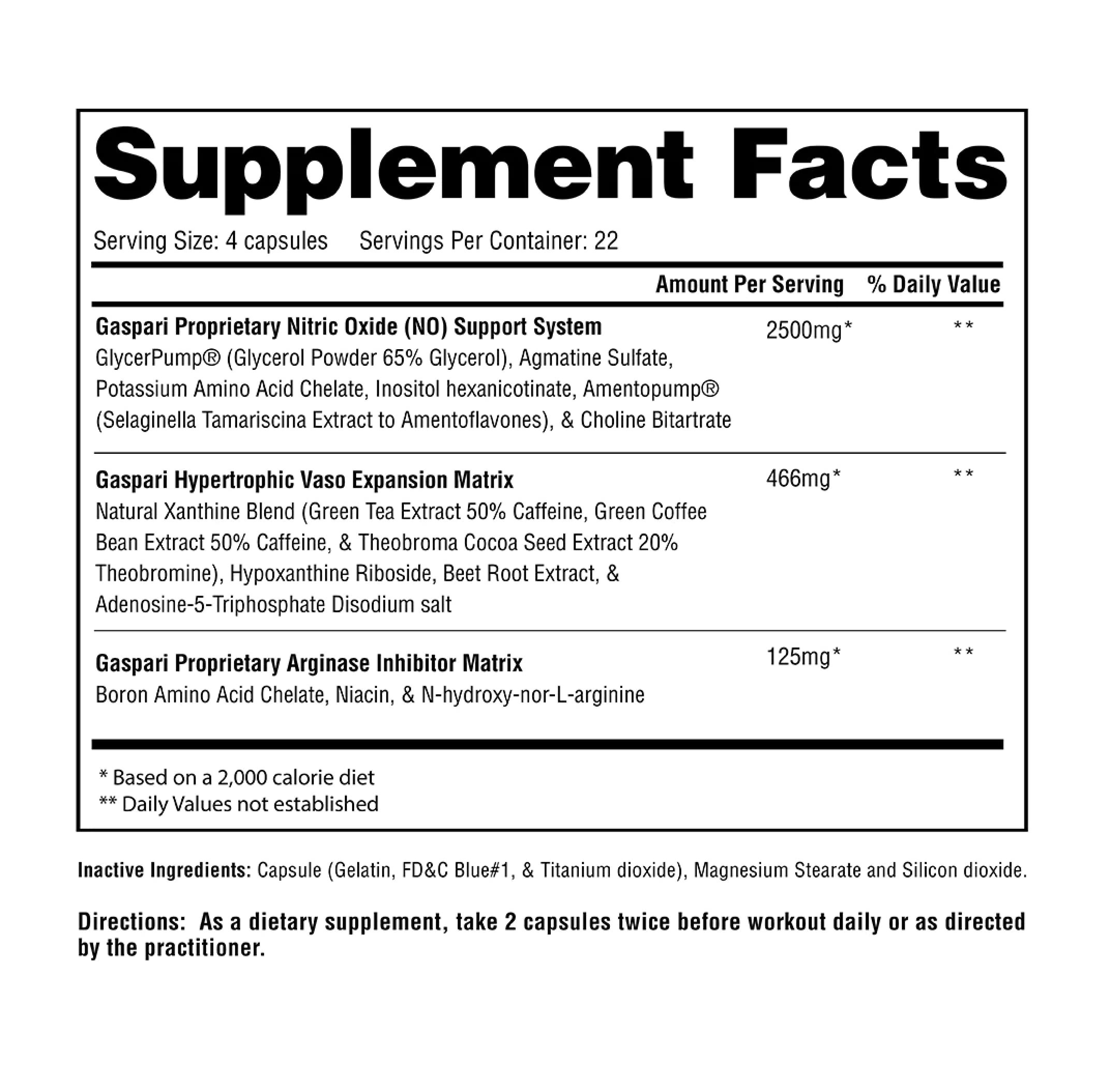 Gaspari Plasmajet etiqueta detalle para ajustar dosis y optimizar resultados