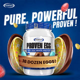 Gaspari Proven proteína clara de huevo ideal para desayuno proteico rápido.