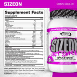 Etiqueta de SizeOn con información de ingredientes para mezclas precisas.
