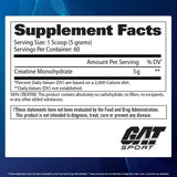 GAT SPORT Creatina Monohidratada cuchara medidora para dosificación rápida y precisa.