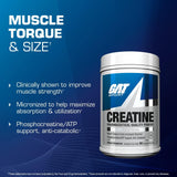 GAT SPORT Creatina Monohidratada dosis diaria fácil para apoyo nutricional.