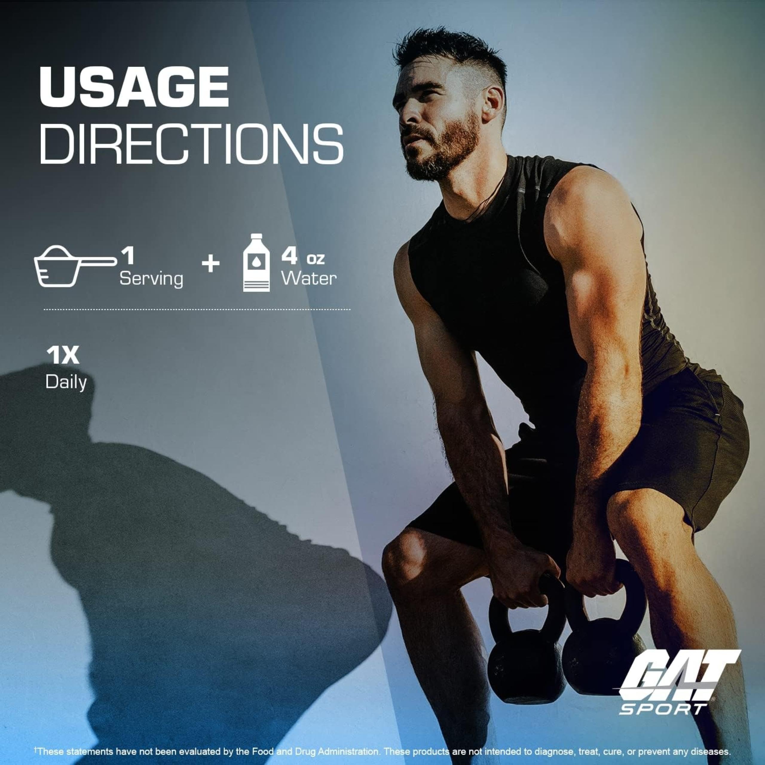 GAT SPORT Creatina Monohidratada entrenamiento intenso con energía sostenida.