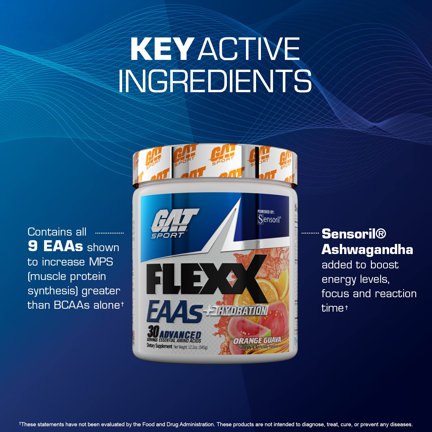 GAT SPORT Flexx EAAs uso previo al entrenamiento para energía
