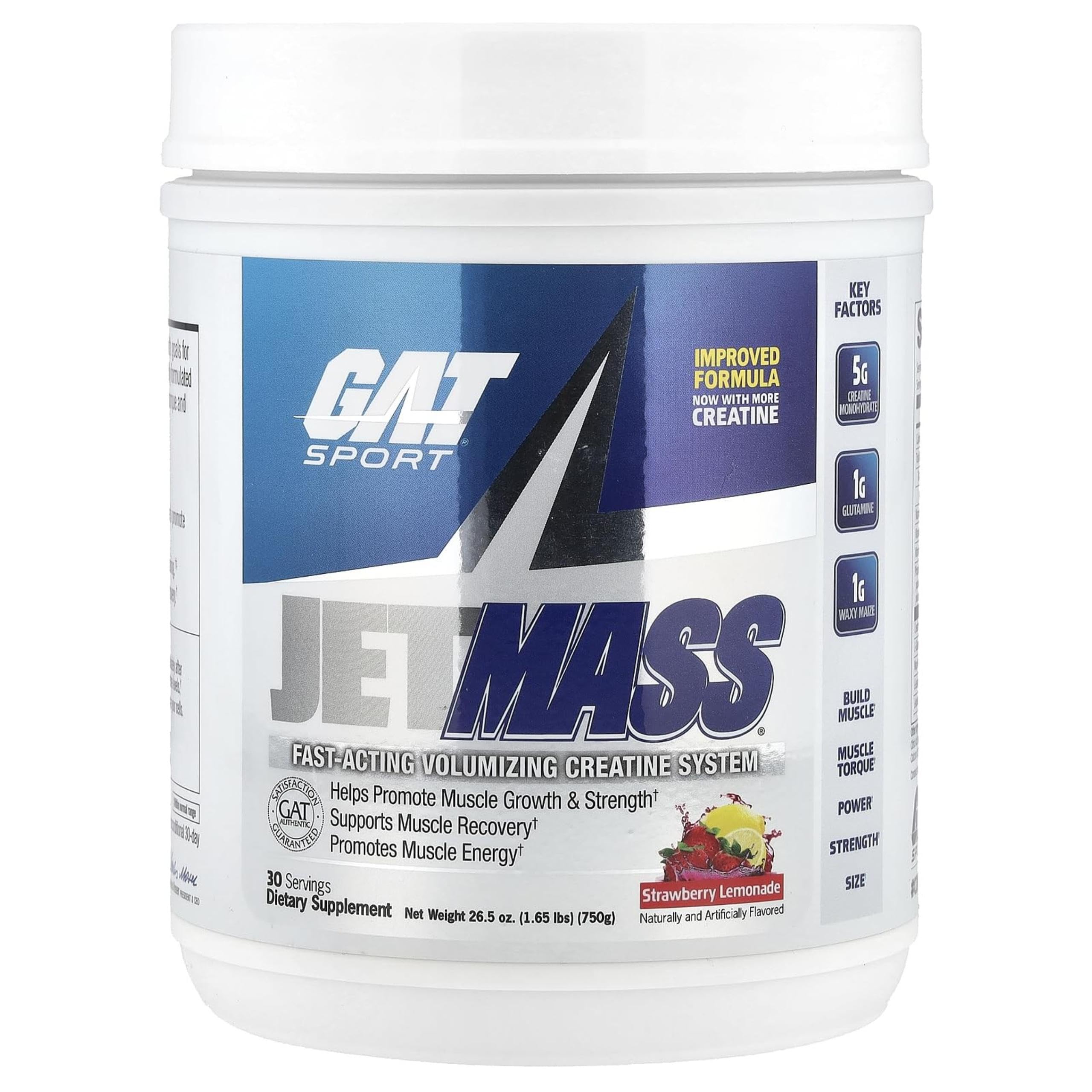 JetMass de GAT SPORT, bote derramando, dosificación rápida y limpia