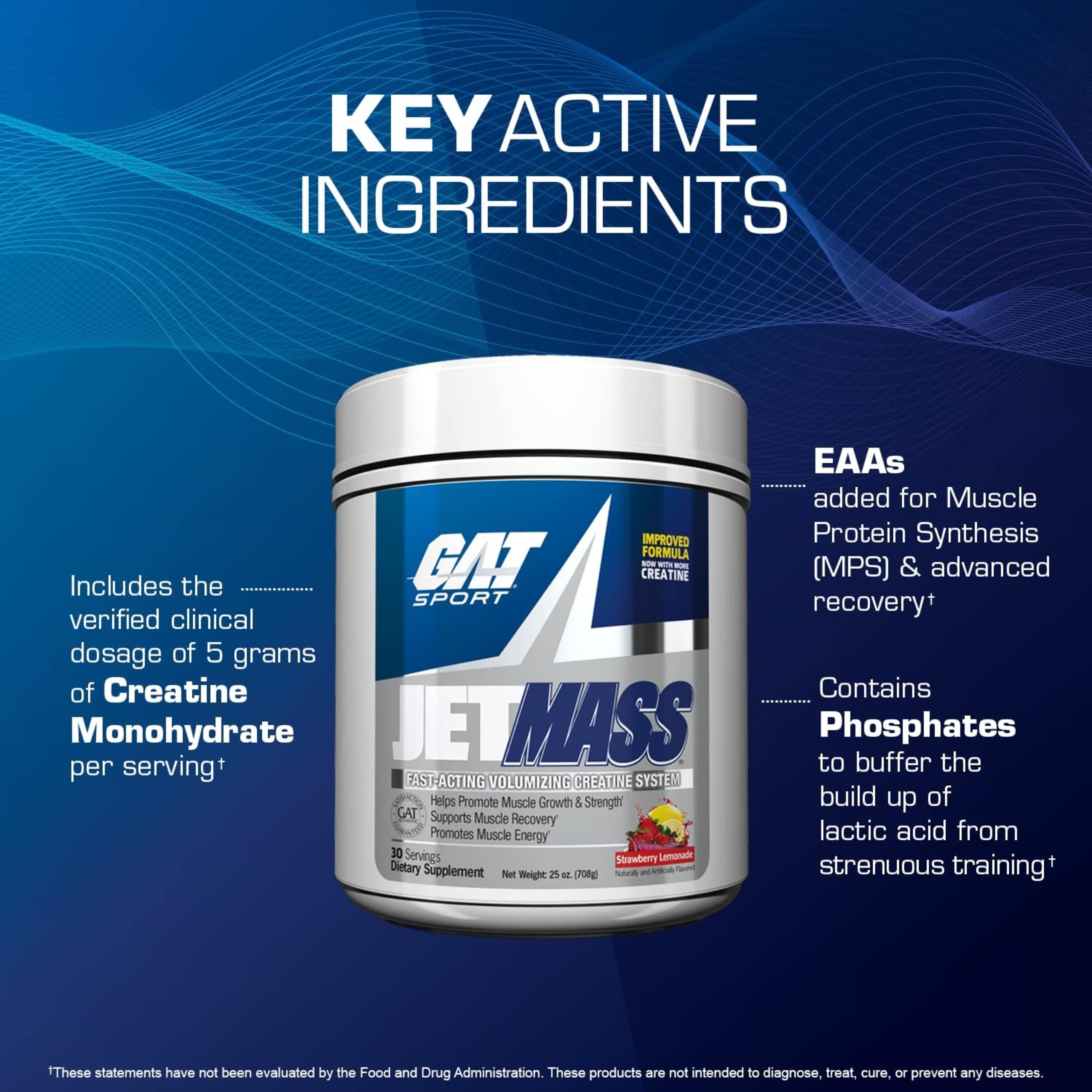 GAT SPORT JetMass en entrenamiento intenso para fuerza.