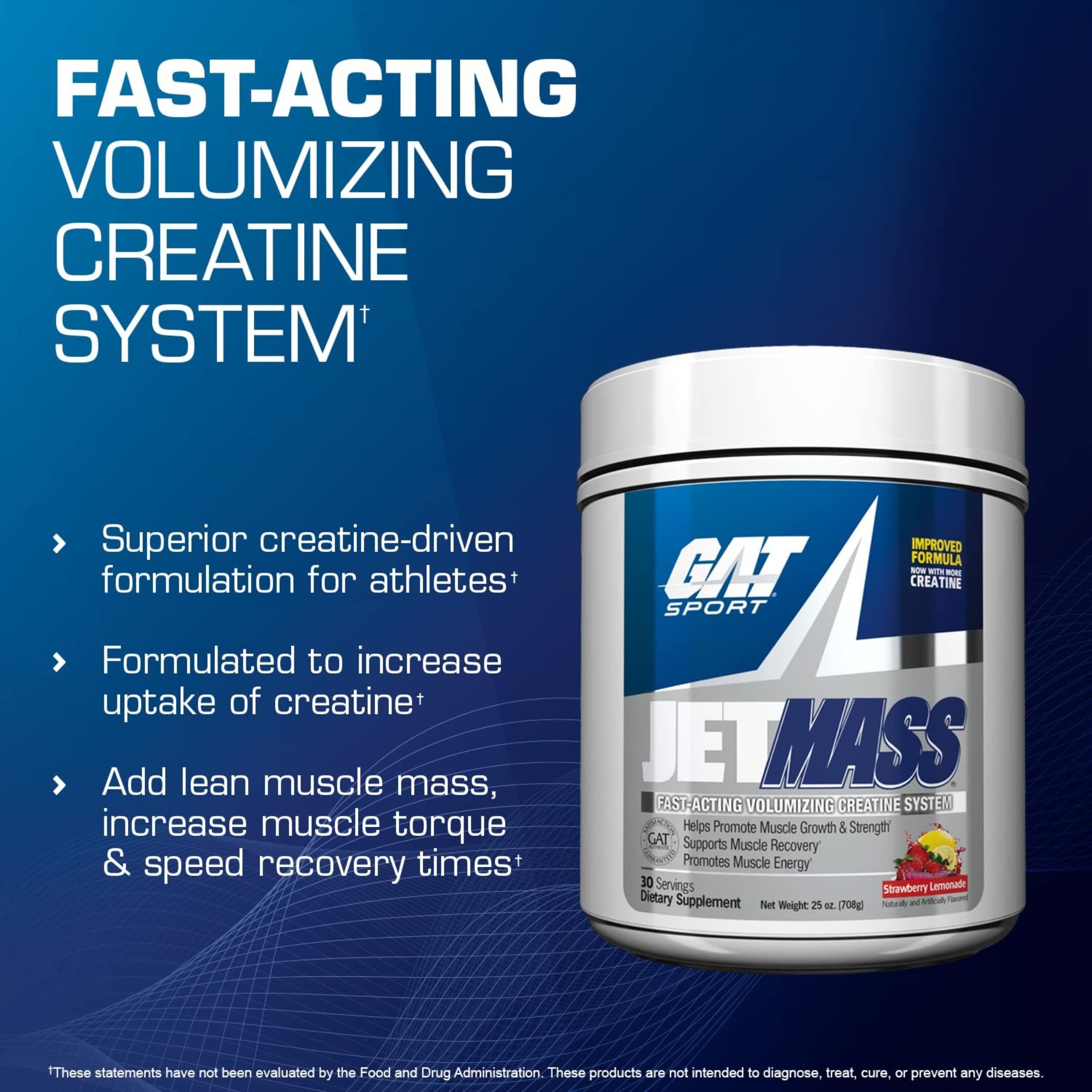 GAT SPORT JetMass etiqueta nutricional clara para planificar cargas.