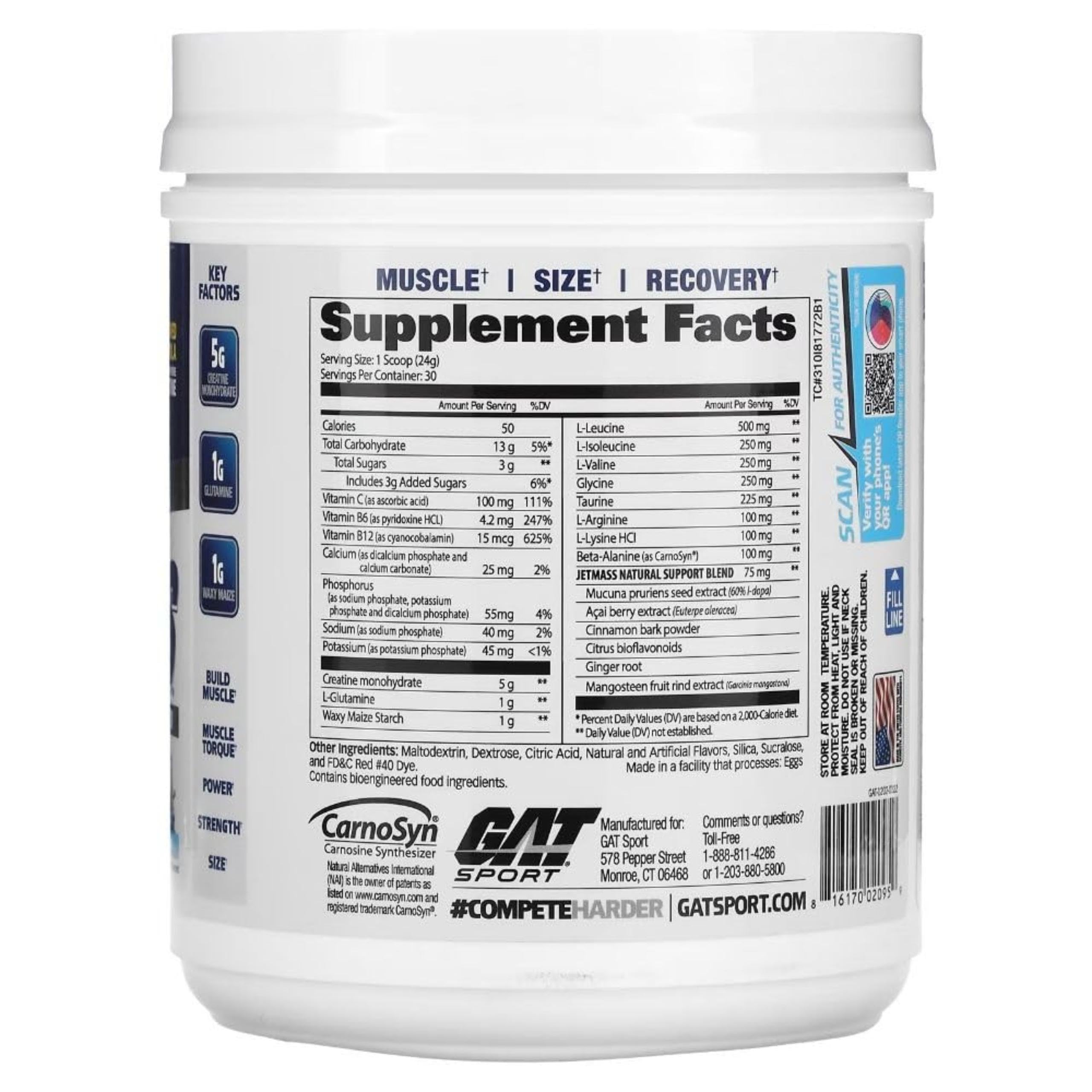 GAT SPORT JetMass preparando batido previo al entrenamiento.