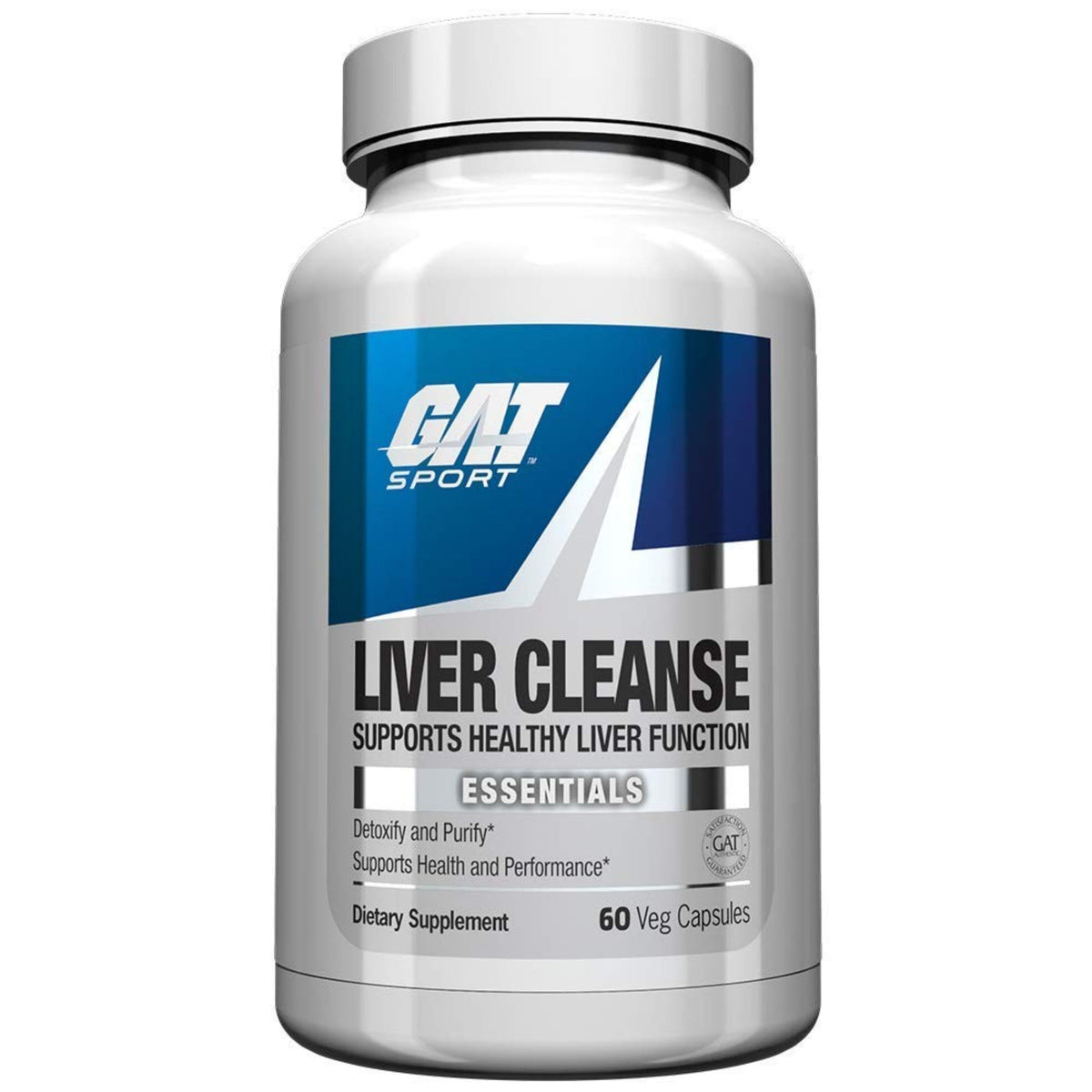 GAT SPORT Limpiador Hepático Multivitamínico: botella visible para uso diario.