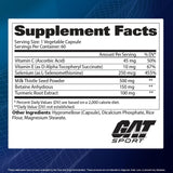 GAT SPORT Limpiador Hepático Multivitamínico: etiqueta clara con indicaciones y uso diario.
