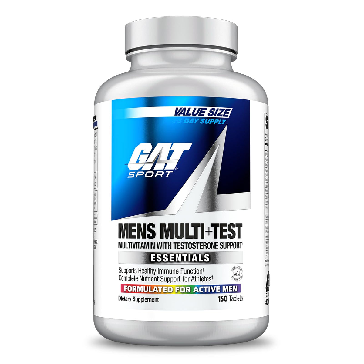 GAT SPORT Multi Hombres Test cápsulas, apoyo diario a la energía y vitalidad.