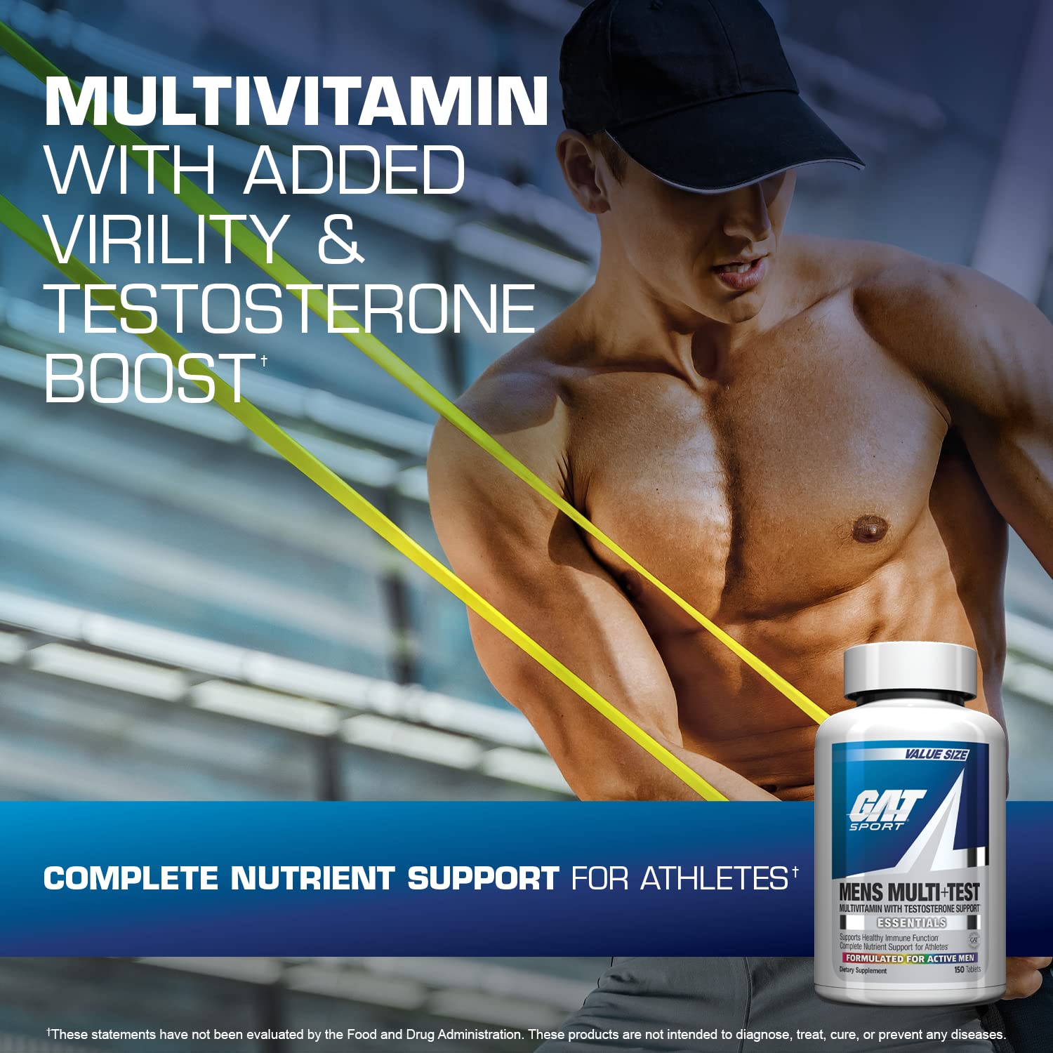 GAT SPORT Multi Hombres Test dosis diaria para bienestar general.