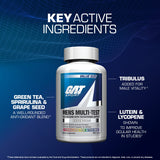 GAT SPORT Multi Hombres Test ingredientes clave, nutrientes esenciales.