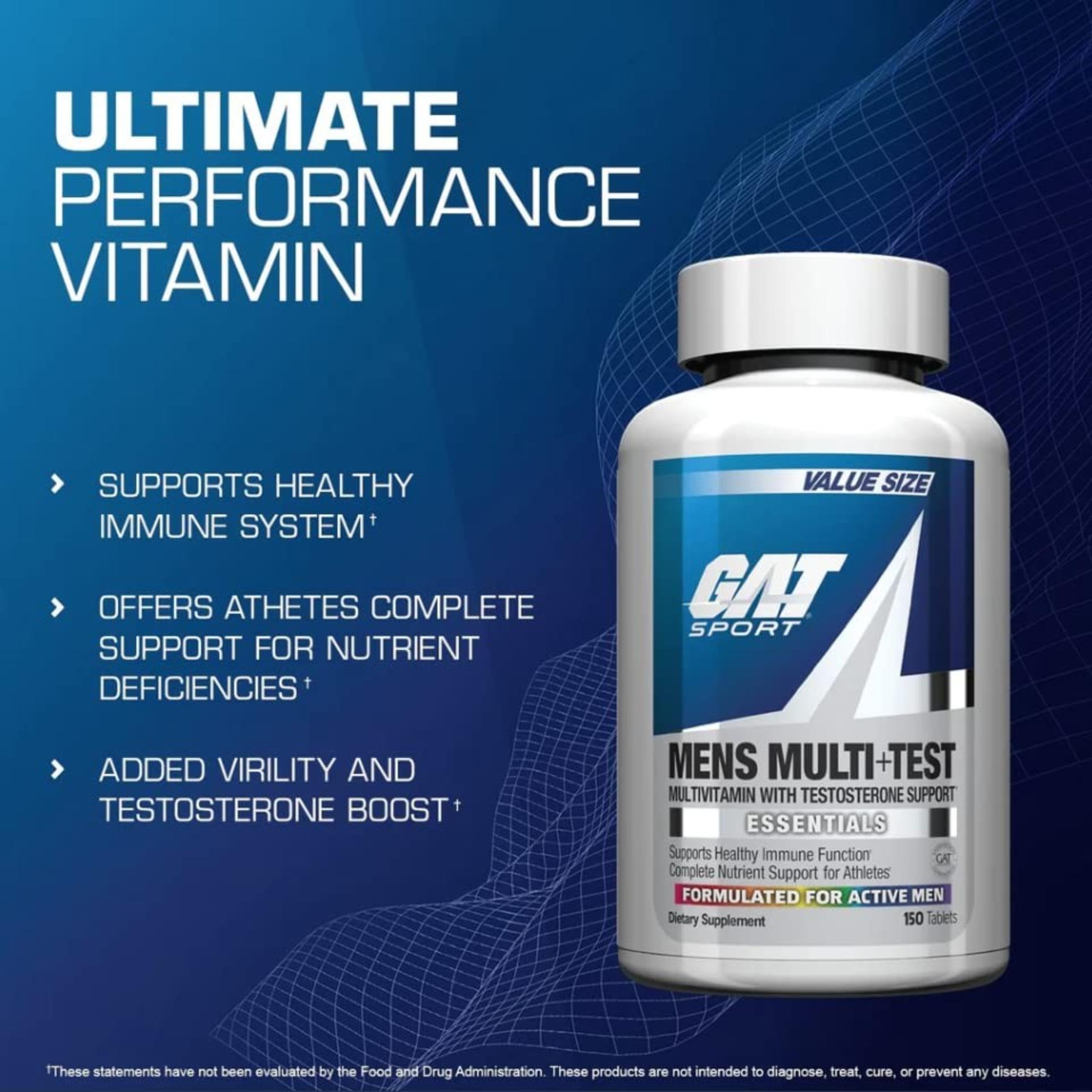 GAT SPORT Multi + Test junto a la comida para favorecer la absorción