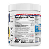 GAT SPORT Nitraflex Burn – botella lateral muestra su diseño sin colorantes artificiales.