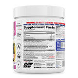 GAT SPORT Nitraflex Burn con etiqueta clara para energía sostenida durante el entrenamiento.