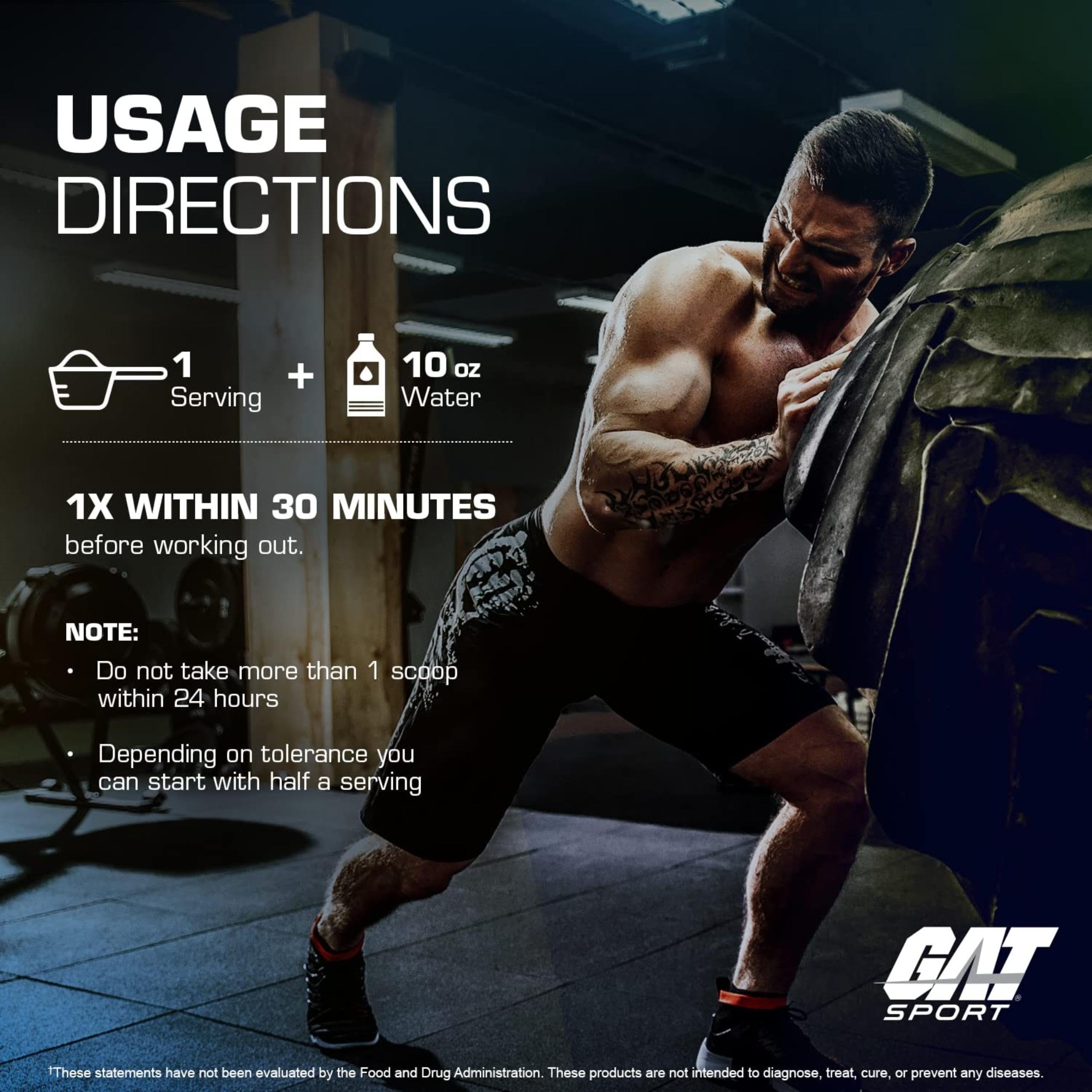 GAT SPORT Nitraflex Burn para potenciar rendimiento y resistencia.