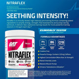 Etiqueta nutricional de Nitraflex para seguimiento de ingredientes