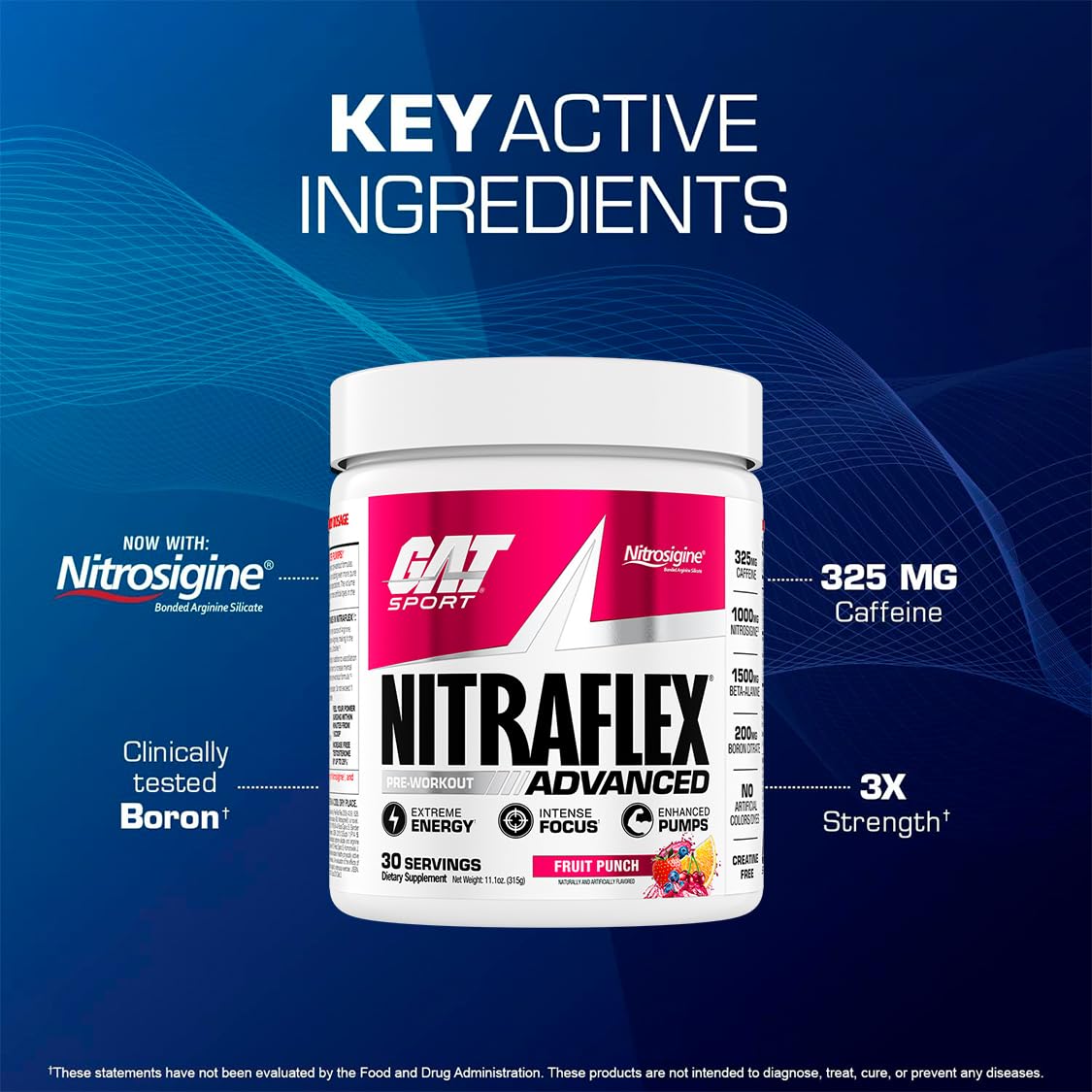 Mezcla rápida de Nitraflex antes de la sesión de entrenamiento
