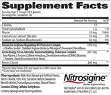 Medida de porción Nitraflex para dosis precisa durante el entrenamiento