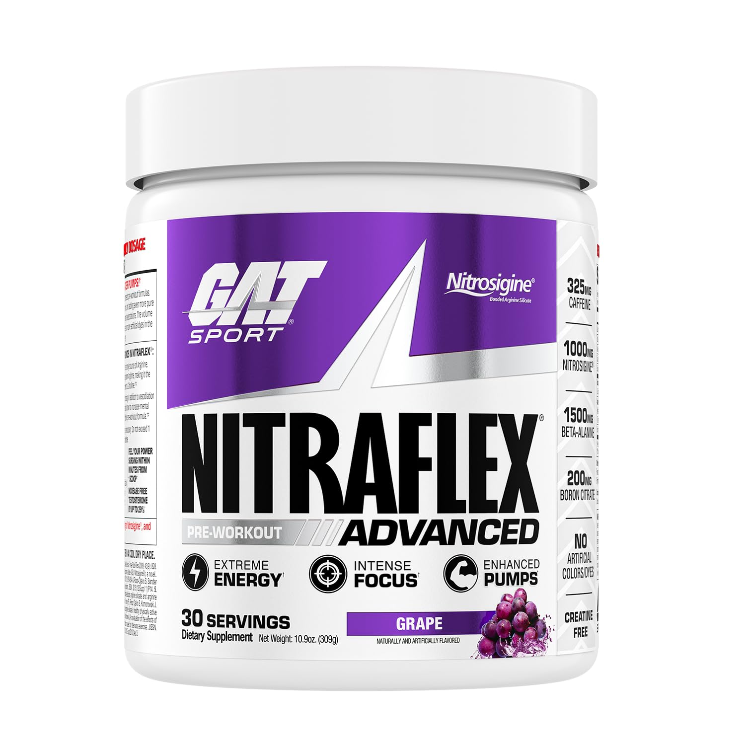GAT SPORT Nitraflex muestra un pump potente durante el entrenamiento