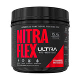 GAT SPORT Nitraflex Ultra, sabor fresa sandía, energía sostenida para entrenamientos prolongados.