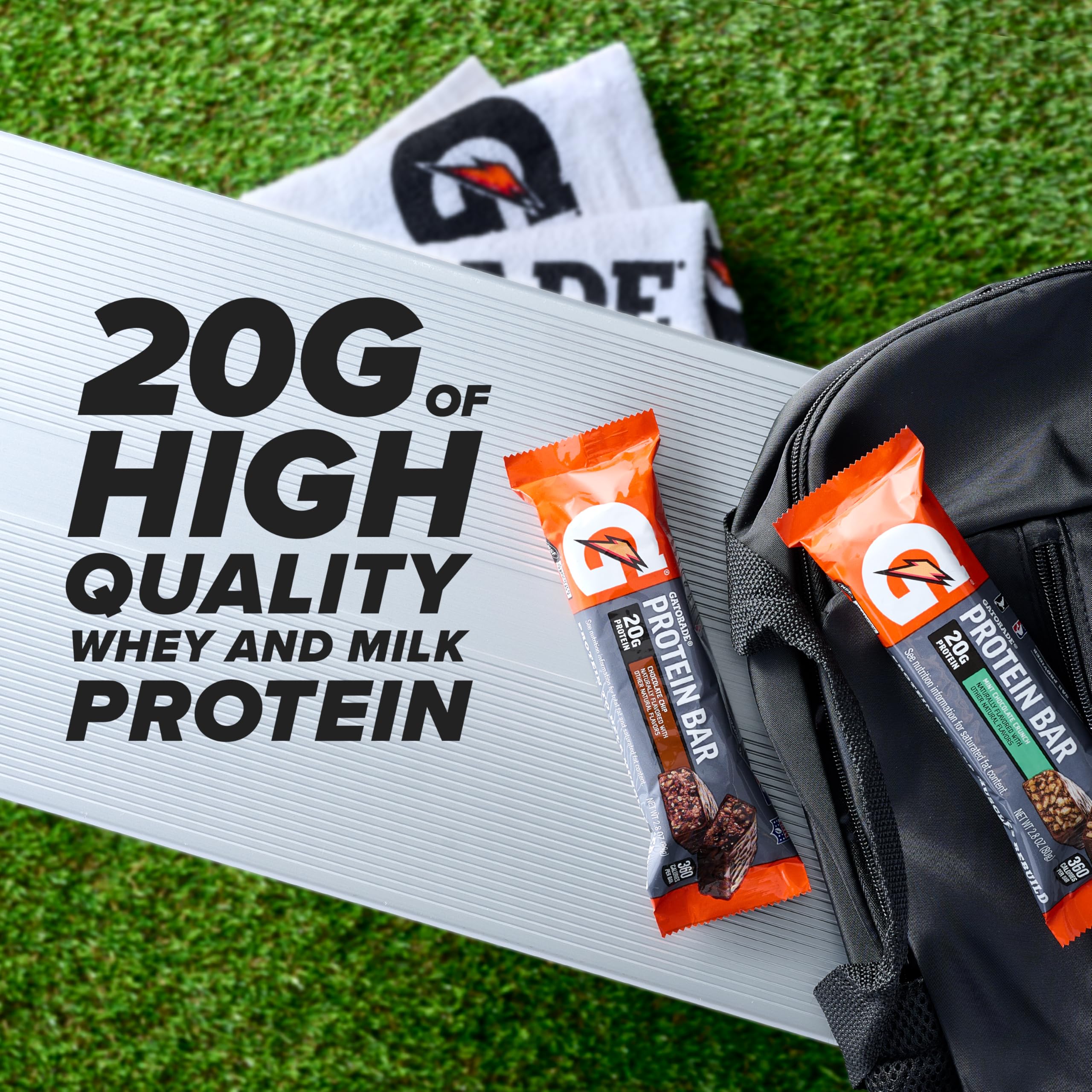 Barra Gatorade proteina de suero porción lista para recargar energía