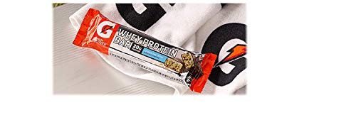 Gatorade Barras de Recuperación con Proteína de Suero Cookies & Creme, barra lista para recuperación muscular tras entreno