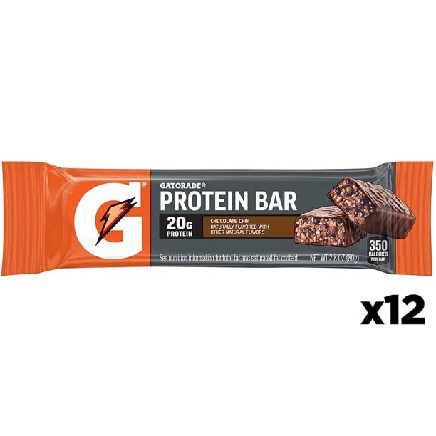 Barra Gatorade Whey Protein con whey y caseína para apoyo muscular durante entrenamientos