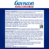 Gaviscon Extra Strength Líquido Fruta, acción espumante al tomarlo.