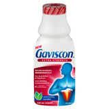 Botella GAVISCON fuerza extra mentas frías 340 ml lista para alivio inmediato.