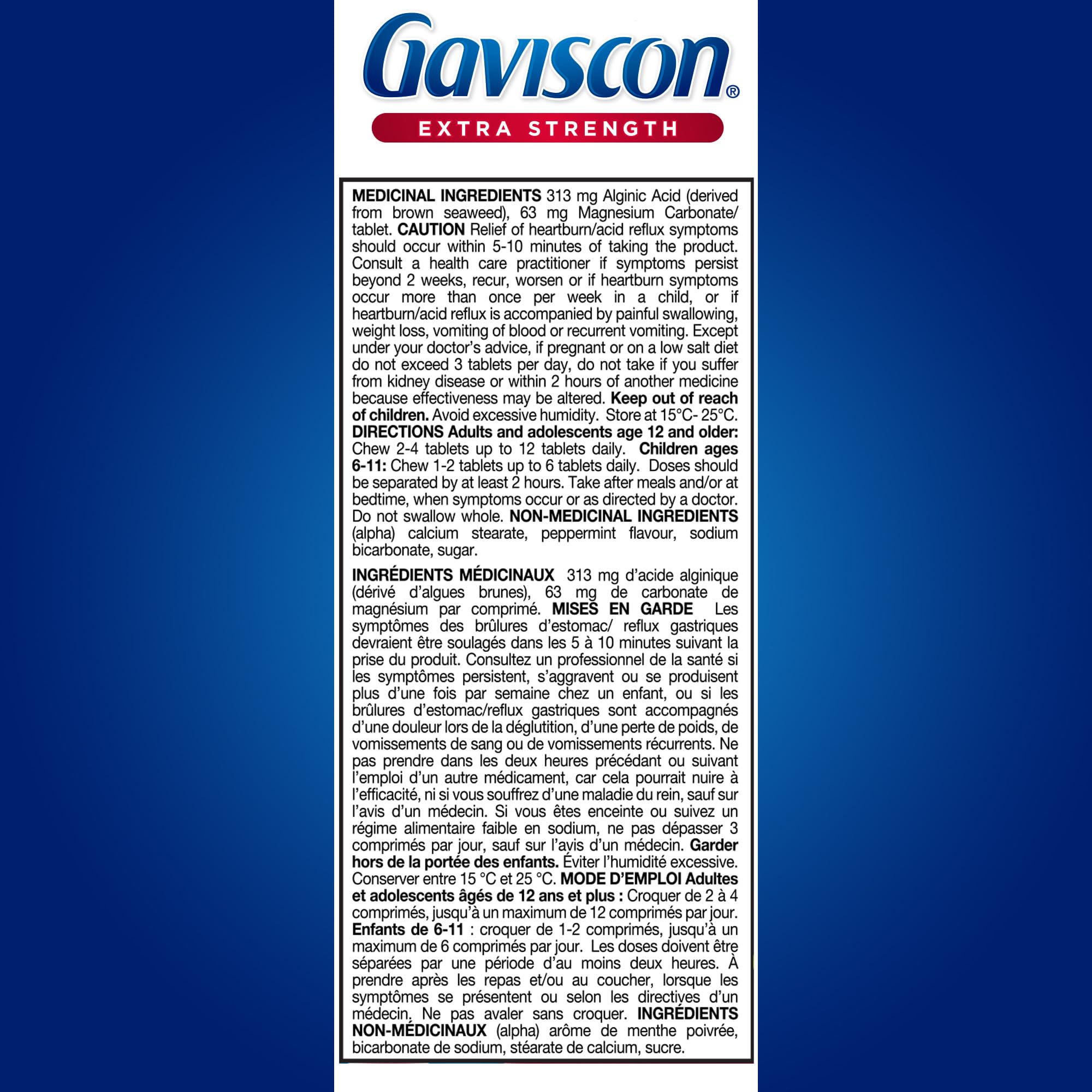 Gaviscon de Potencia Superior menta, sabor a menta para una experiencia agradable