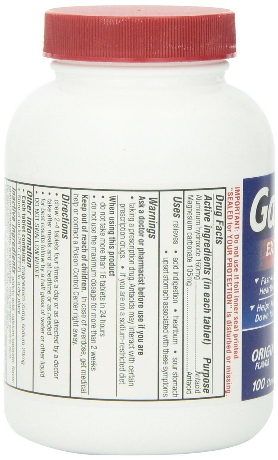 Ideal para viajes con sabor Original de Gaviscon
