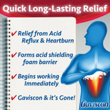 Gaviscon Fruta Etiqueta Sin Aluminio Lactosa Gluten para dietas sensibles