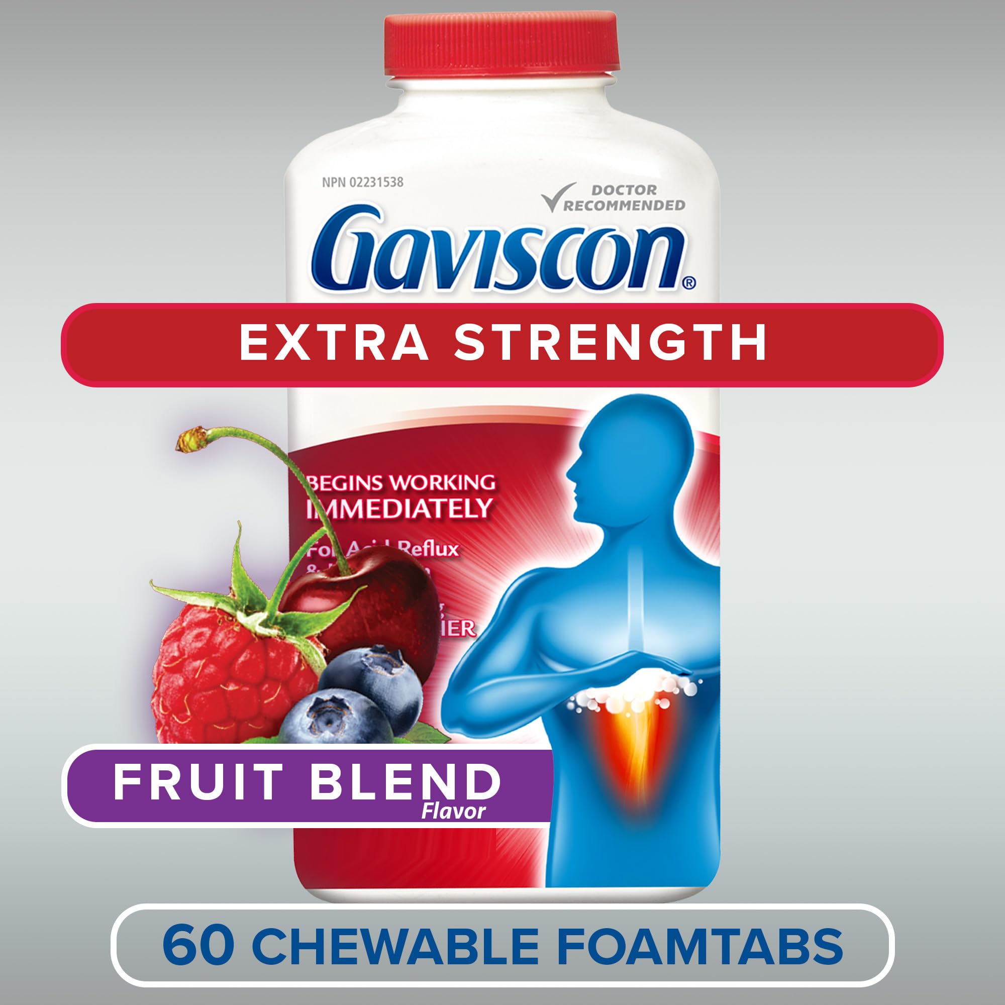 Gaviscon Fruta Foamtabs tabletas masticables para uso diario