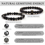 Pulsera GDLKPYHS con lava para difusor de aromas y uso diario.