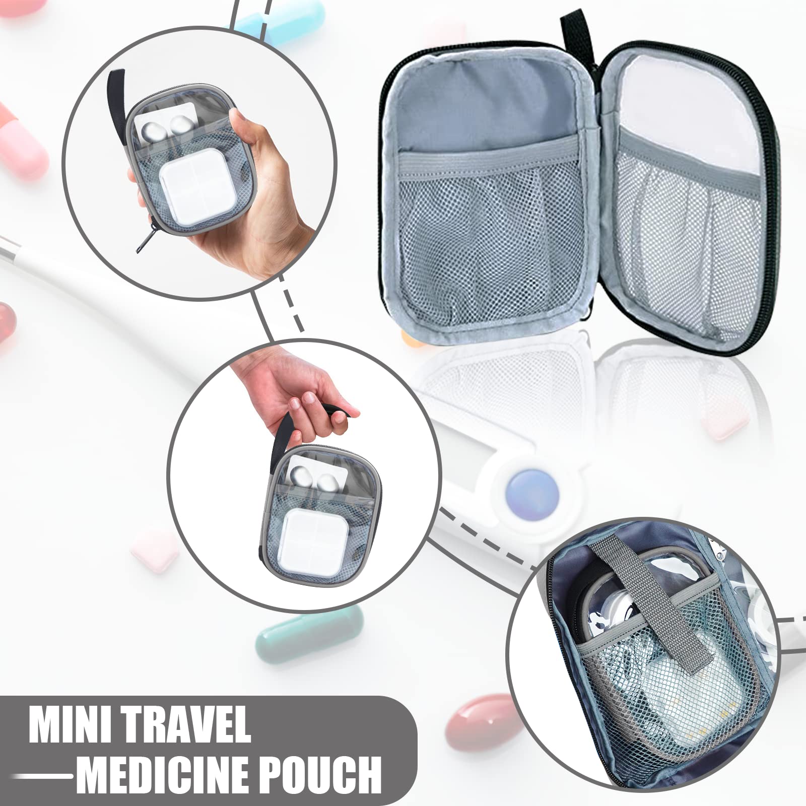GDNasist bolsa medicina, dimensiones y asa para transporte cómodo.