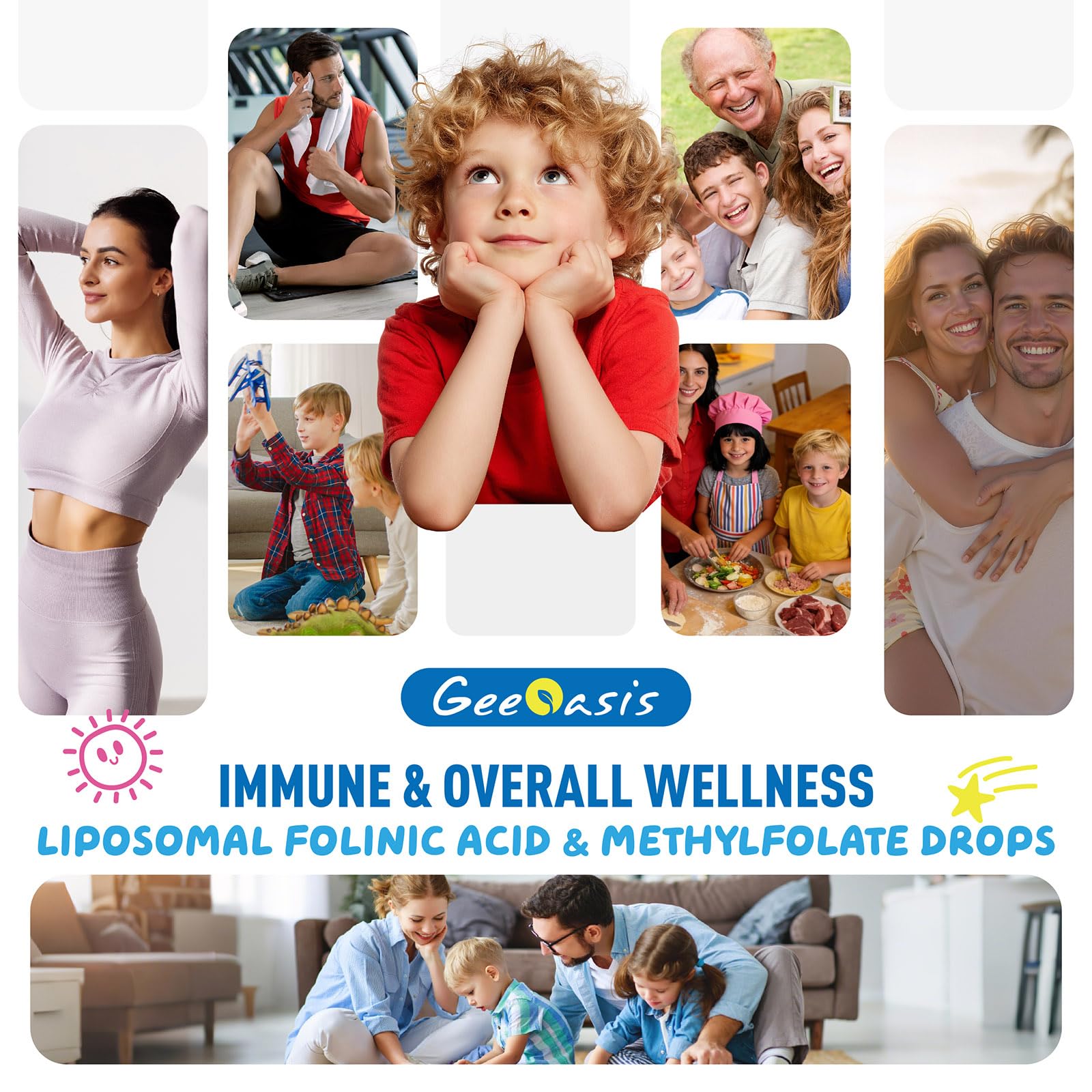 Geeoasis Drops cuentagotas incorporado para controlar la dosis diaria.
