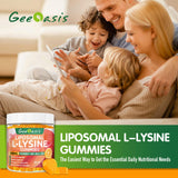 Geeoasis gominolas lisina liposomales, aptas para adultos y niños.