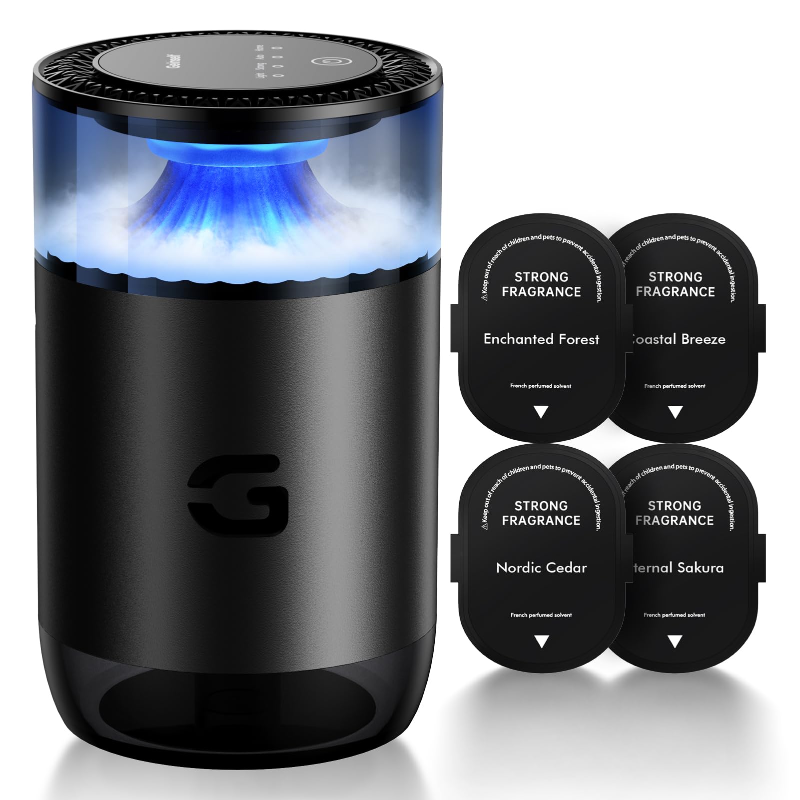 Geinself difusor de coche con encendido automático para uso sin manos.