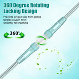 Geiserailie: conector de rosca para tubo de oxígeno, ajuste seguro