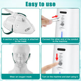 Mascarilla de oxígeno Geiserailie transparente para monitorizar expresiones faciales