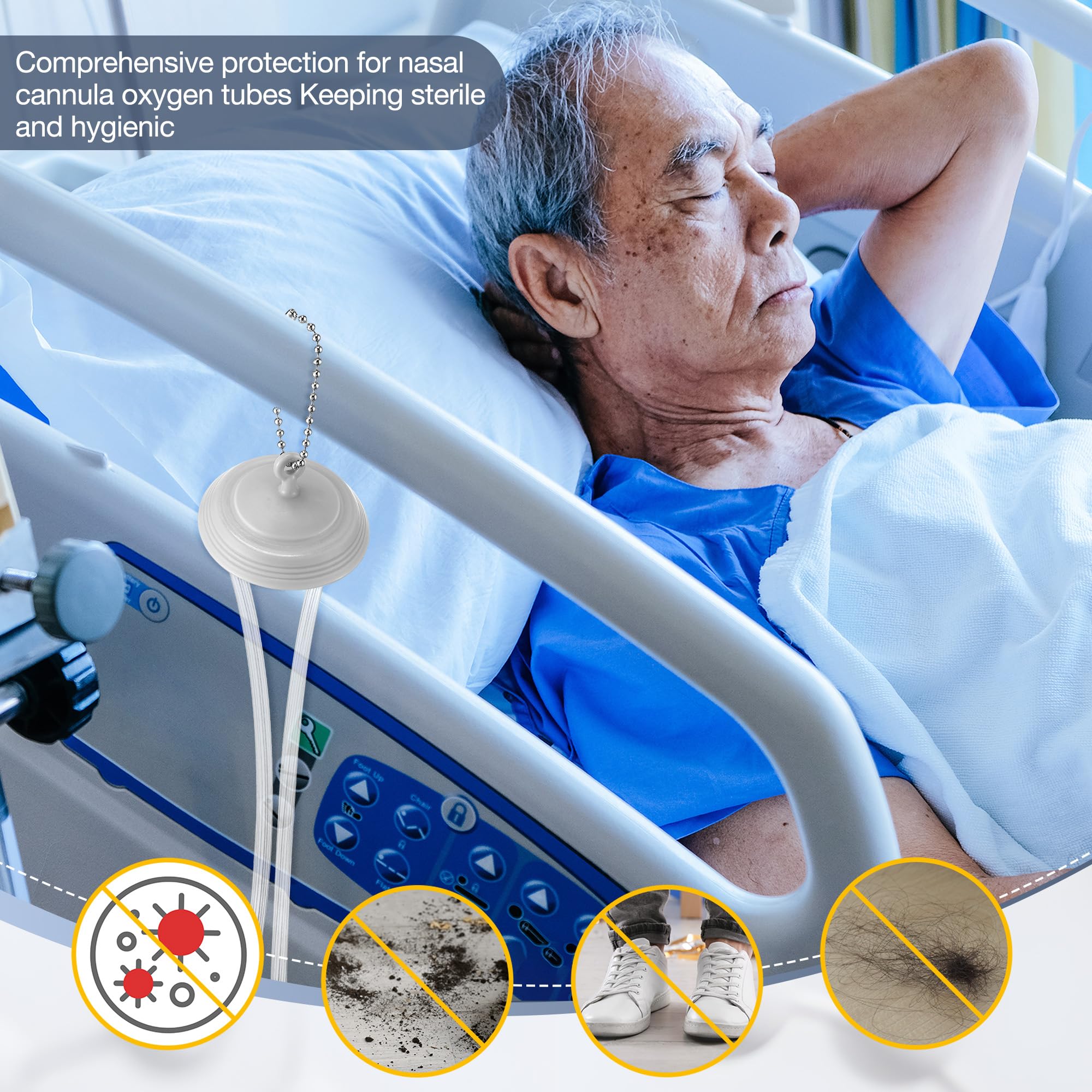 Geiserailie protector cannula nasal cómodo y seguro para uso diario.