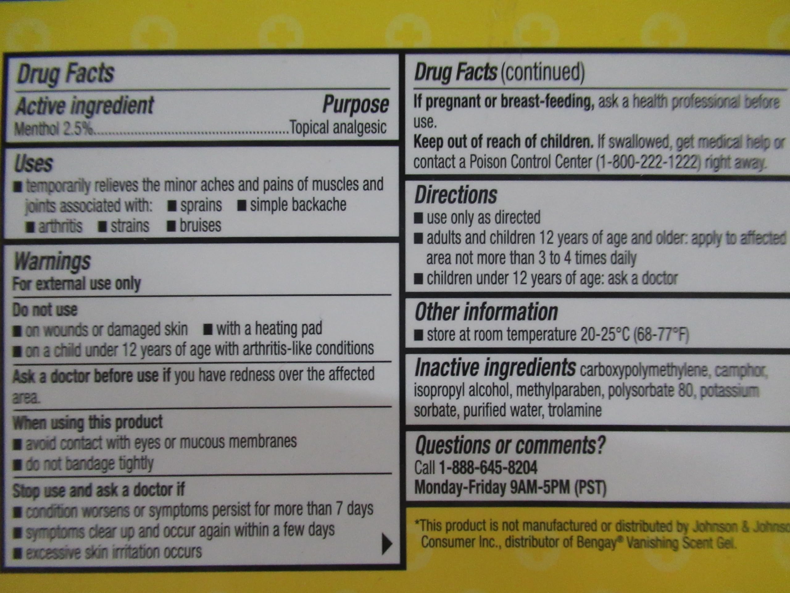 Gel familiar en articulaciones, uso práctico diario