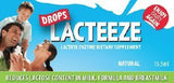 Lacteeze Gotas de Gelda Scientific, frasco para facilitar la digestión de la lactosa al consumir lácteos.